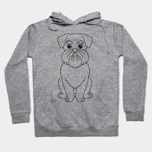 Minimalist Brussels Griffon Hoodie